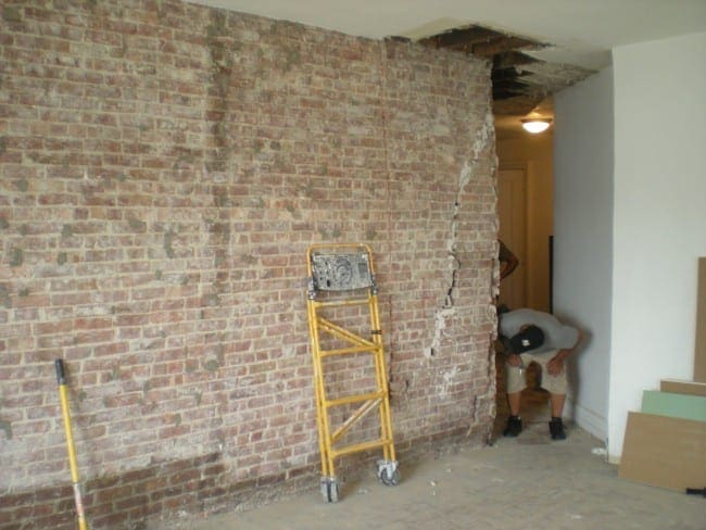 NYC apartment crack