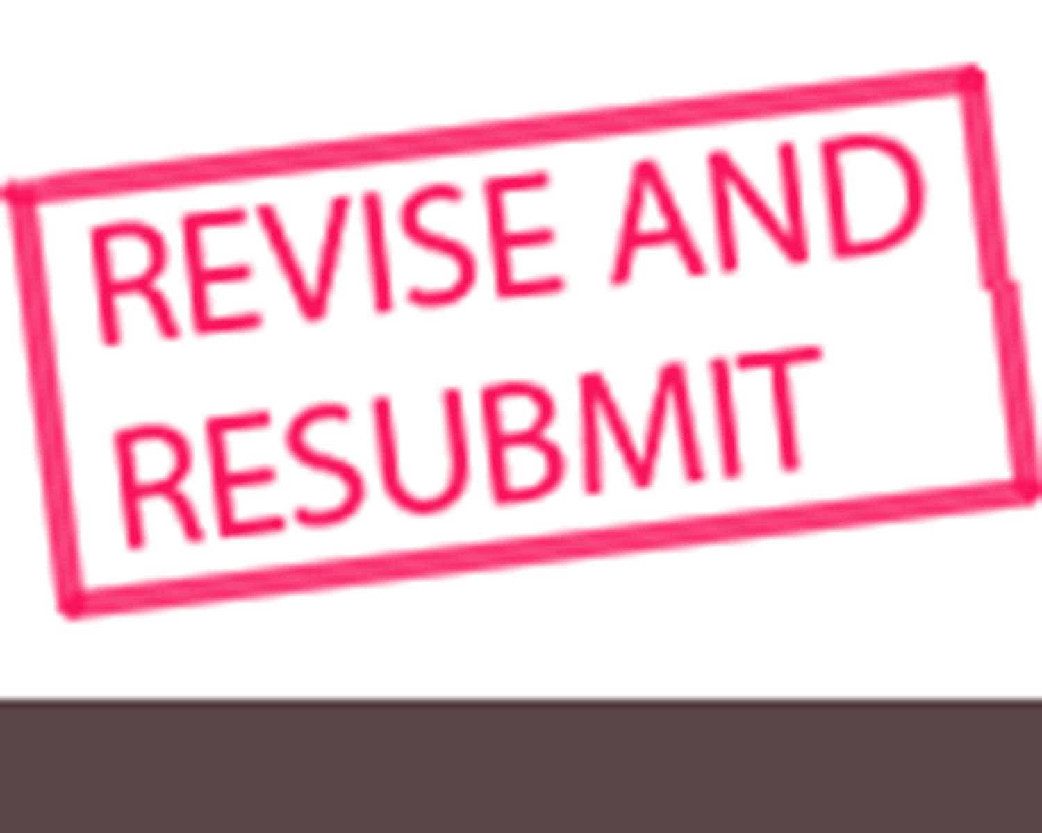 revise and resubmit